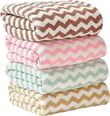 AkiN Microfiber 400 GSM Hand Towel(Pack of 4)