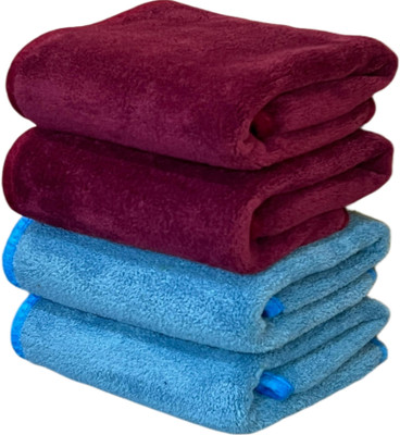 DEEPTI CHANDNA DESIGNS Microfiber 320 GSM Hand Towel(Pack of 4)