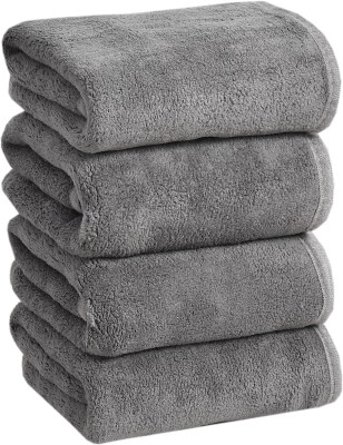 Cotton Bolls Textiles Microfiber 320 GSM Hand Towel Set(Pack of 4)