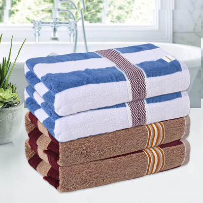HOMESTIC by Kuber Industries Cotton 144 GSM Bath Towel(Pack of 4)