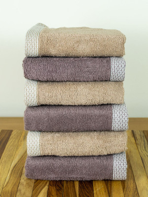 RANGOLI Bamboo 550 GSM Face Towel(Pack of 6)