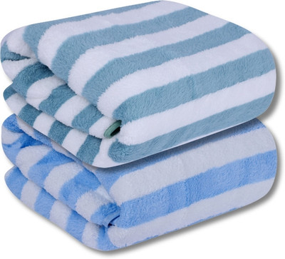 Fezora Microfiber 500 GSM Bath, Beach, Sport Towel Set(Pack of 2)