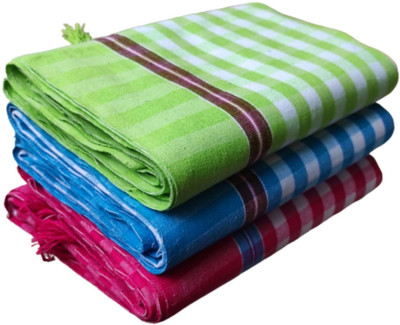 kakumanu Cotton 800 GSM Bath Towel Set(Pack of 3)