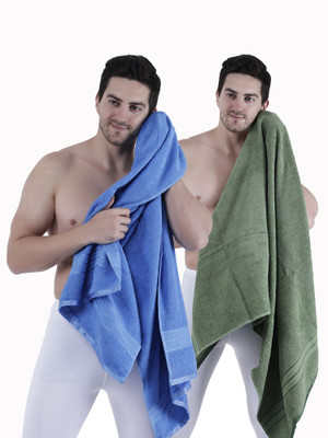 Dollar Cotton 400 GSM Bath Towel Set(Pack of 2)