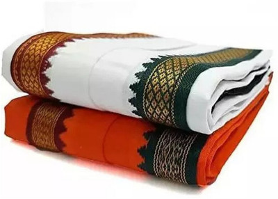 SMART SEWINGERS Cotton 300 GSM Bath, Hand, Face, Hair Gamcha(Pack of 2)