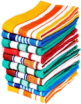 Space Fly Cotton 320 GSM Hand, Face, Sport Towel(Pack of 10)