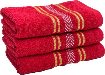 STAMIO Cotton 390 GSM Hand Towel Set(Pack of 3)