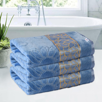 Heart Home Cotton 450 GSM Bath Towel Set(Pack of 3)