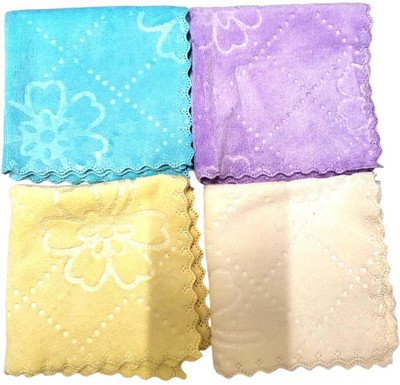 Mantraz Store Microfiber 500 GSM Face Towel(Pack of 4)