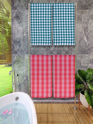 athom TRENDZ Cotton 250 GSM Bath Gamcha Set(Pack of 4)