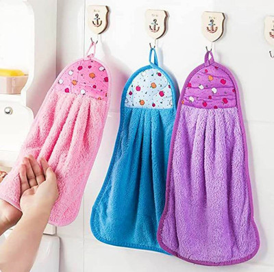 CHANDRAVATI Wash Basin Hand Towel for Hanging in Kitchen/Bathroom Hhtx4.188 Colour Depends on Availablity Cloth Napkins(4 Sheets)