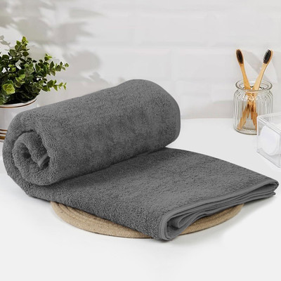 Flooring India Bamboo 450 GSM Bath, Beach, Face, Hair, Hand, Sport Towel Set(Pack of 2)