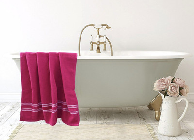 Dreamshop Cotton 400 GSM Bath, Beach, Hair Towel(Pack of 2)