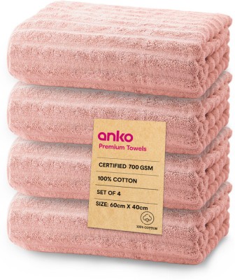 anko Cotton 700 GSM Bath Towel Set(Pack of 4)