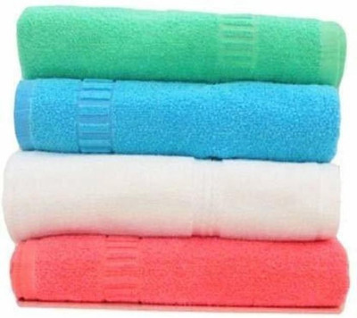 WebDealz Cotton 400 GSM Bath, Beach, Sport, Hair, Hand, Face Towel Set(Pack of 4)