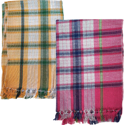 sairithanya enterprises Cotton 600 GSM Bath, Beach, Face, Hair Towel Set(Pack of 2)