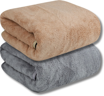 Fezora Microfiber 500 GSM Bath Towel(Pack of 2)