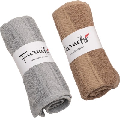Furnofy Cotton 450 GSM Hand Towel Set(Pack of 2)