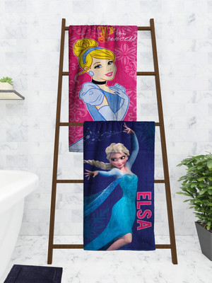DISNEY Cotton 350 GSM Bath Towel Set(Pack of 2)