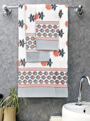 Mafatlal Cotton 250 GSM Bath Towel(Pack of 3)