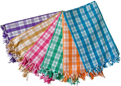 Saagar Tex Cotton 160 GSM Bath Towel Set(Pack of 6)