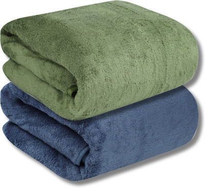 Fezora Microfiber 500 GSM Bath Towel(Pack of 2)