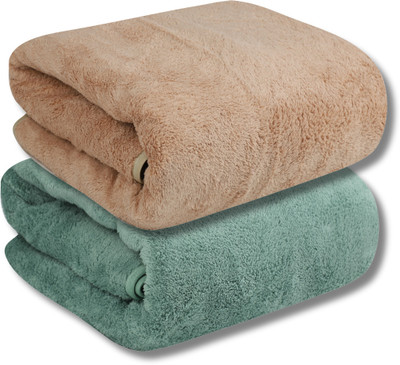 Fezora Microfiber 500 GSM Bath Towel(Pack of 2)