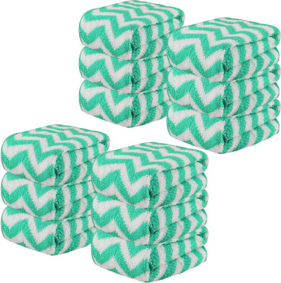 KUBER INDUSTRIES Microfiber 250 GSM Face Towel Set(Pack of 12)