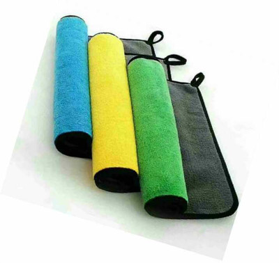 Shreejee ICROFIBER CLOTH D72 PO3 8 Multicolor Cloth Napkins(3 Sheets)