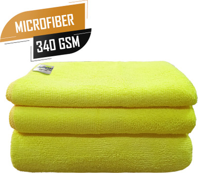 SOFTSPUN Microfiber 340 GSM Bath Towel Set(Pack of 3)