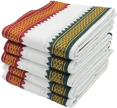 Bhagwati Duli Cotton 300 GSM Bath, Hand, Face, Beach, Sport, Hair Gamcha(Pack of 3)