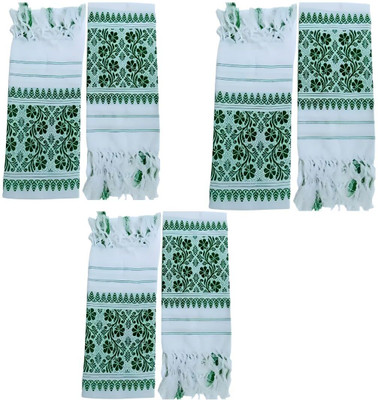 R S K HANDLOOM Polycotton 670 GSM Bath, Face, Hair, Hand, Sport Gamcha Set(Pack of 8)