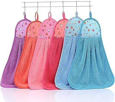 Atipriya Microfiber 300 GSM Hand Towel Set(Pack of 6)