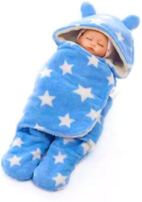 KMRSYSCO Wool Single Sized Bedding Set(Blue, 1 sleeping bag)
