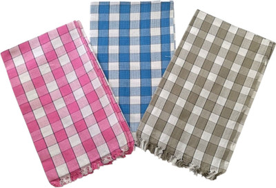 Krishiv Cotton 2000 GSM Bath Towel Set(Pack of 3)