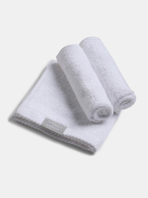 JOCKEY Cotton 500 GSM Face Towel(Pack of 3, White)
