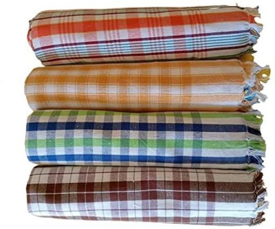 AMF STORE Cotton 120 GSM Bath Towel Set(Pack of 4)