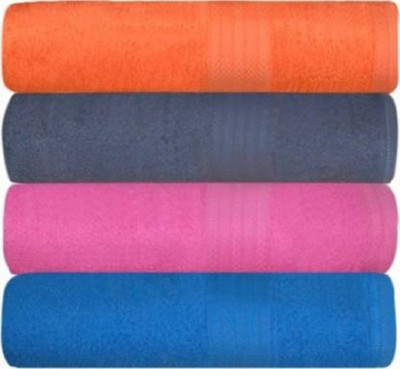 WebDealz Cotton 300 GSM Bath, Beach, Sport, Hair, Hand, Face Towel Set(Pack of 4)