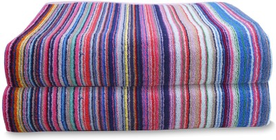 Ambra Linens Terry Cotton 500 GSM Beach, Bath Towel Set(Pack of 2)