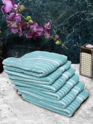 Athom Living Cotton 150 GSM Hand Towel Set(Pack of 6)