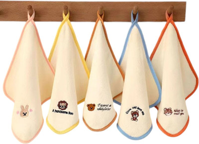 DGSELL CREATIONS Cotton, Microfiber 200 GSM Beach, Face, Hair, Hand, Sport Towel Set(Pack of 5)