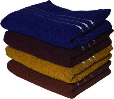 Rimjhim Set of cotton Hand Towel Multicolor Use For Men &Women Pack of 4 Multicolor Cloth Napkins(4 Sheets)