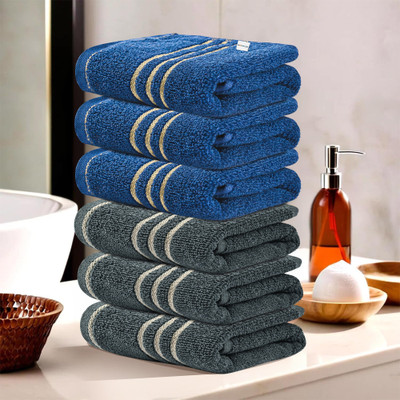 HOMESTIC by Kuber Industries Cotton 350 GSM Face Towel Set(Pack of 6)