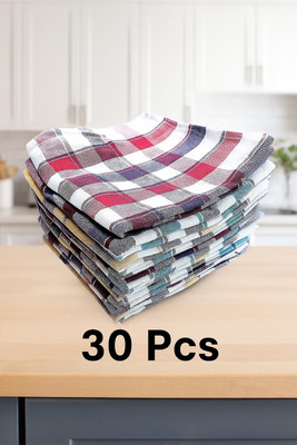 Sweep Cotton 220 GSM Hand Towel Set(Pack of 30)