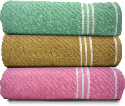 Athom Living Cotton 400 GSM Bath Towel Set(Pack of 3)