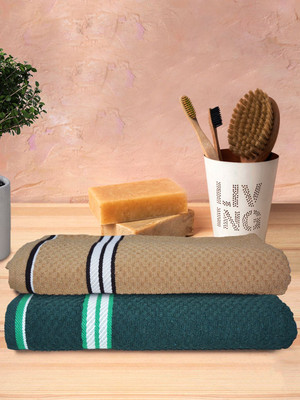 athom TRENDZ Cotton 400 GSM Bath Towel Set(Pack of 2)