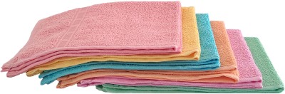 PITRADEV Cotton 300 GSM Face, Hand, Sport Towel(Pack of 6)