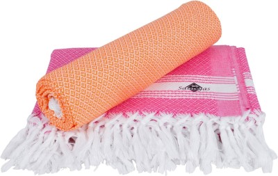 sathiyas Cotton 500 GSM Bath Towel Set(Pack of 2)