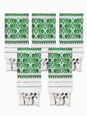 WeFab Fusion Polycotton 0 GSM Bath, Face, Hair, Hand, Sport Gamcha Set(Pack of 5)