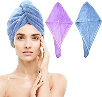 Riddhi Imperial Cotton 500 GSM Hair Towel(Pack of 2)